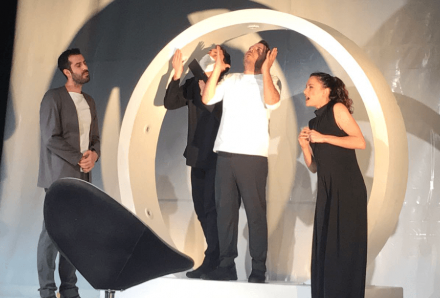 Madosan team enjoying 'Ugly' play at Sanat Mahal Art Center