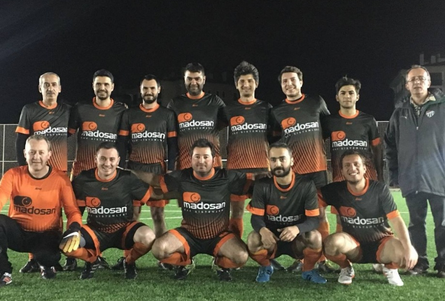 Madosan's football team playing at the HOSAB tournament