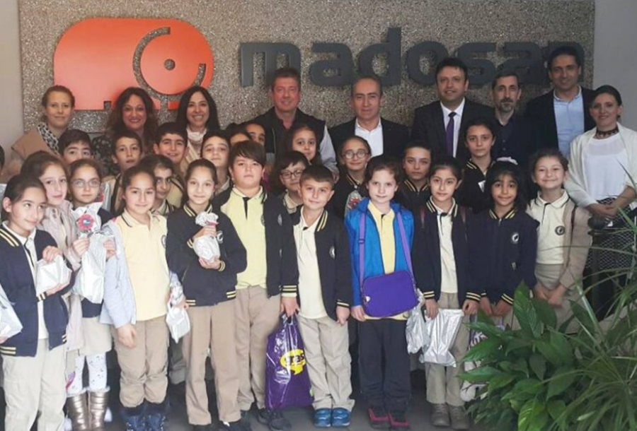 Gazi Elementary students touring Madosan factory